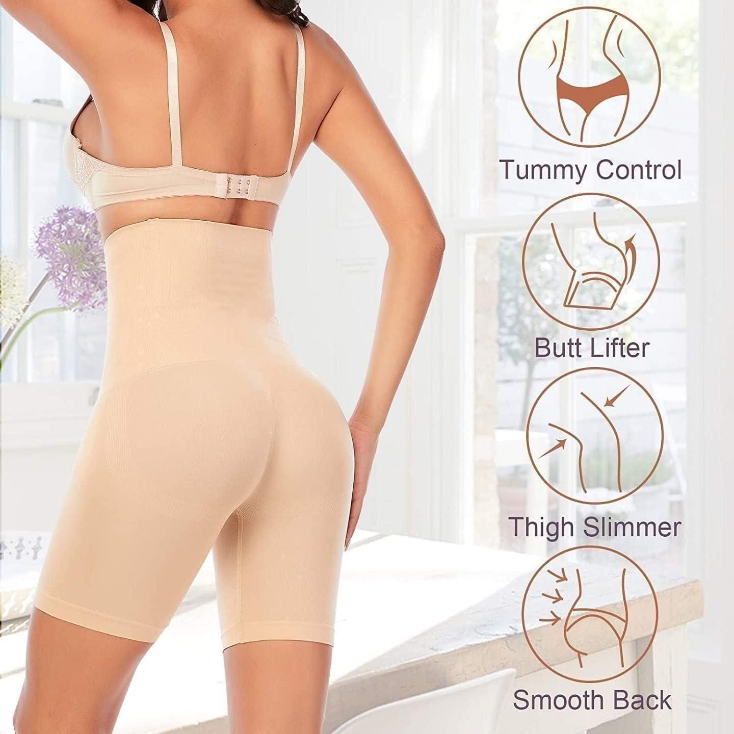 Tummy Tucker - 4-in-1 Shaper - Quick Slim Shape Wear Tummy, Back, Thighs, Hips - Black/Efffective Seamless Tummy Tucker